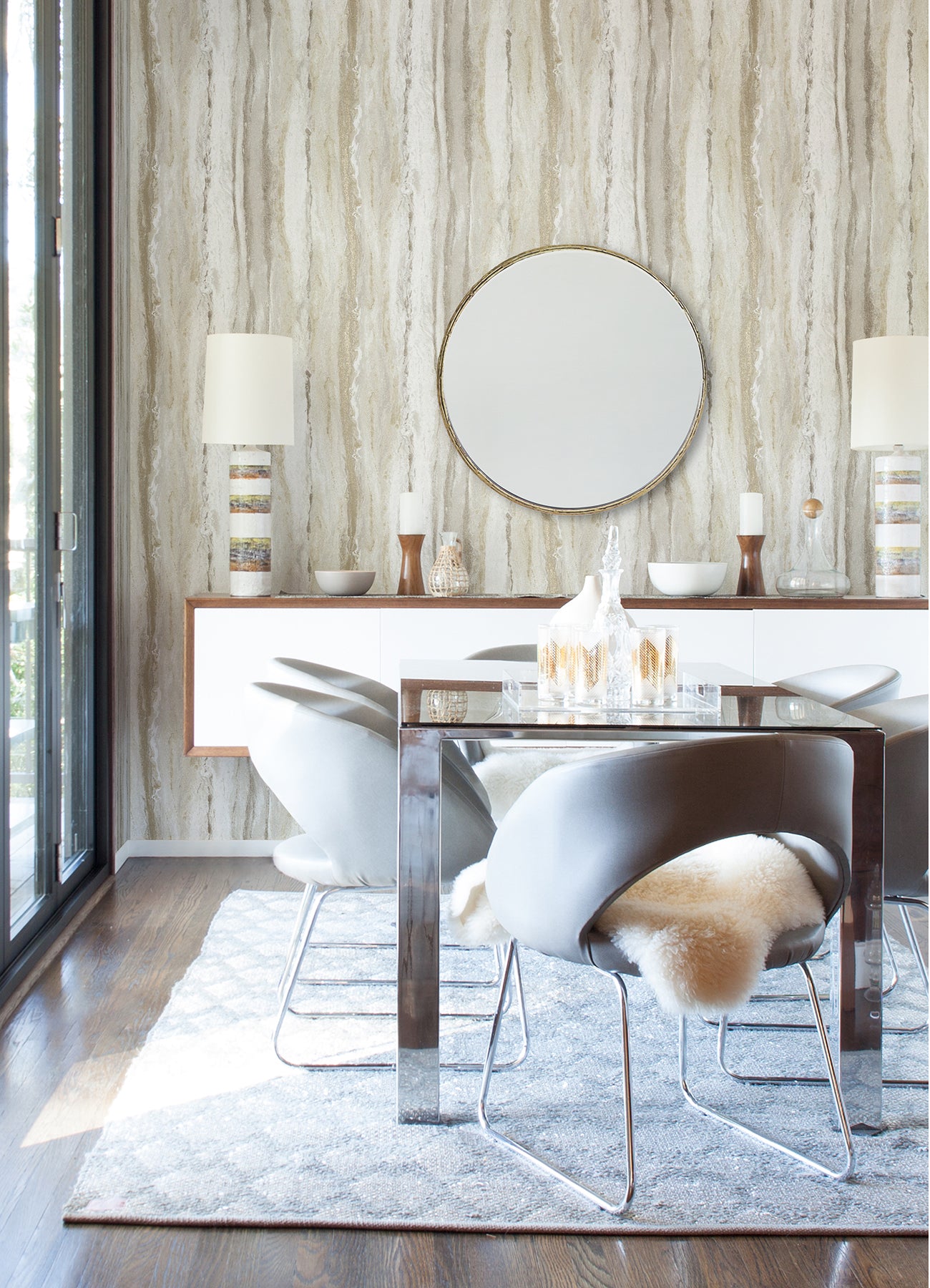 Select 4019-86461 Lustre Delesse Gold Marbled Gold A-Street Prints Wallpaper