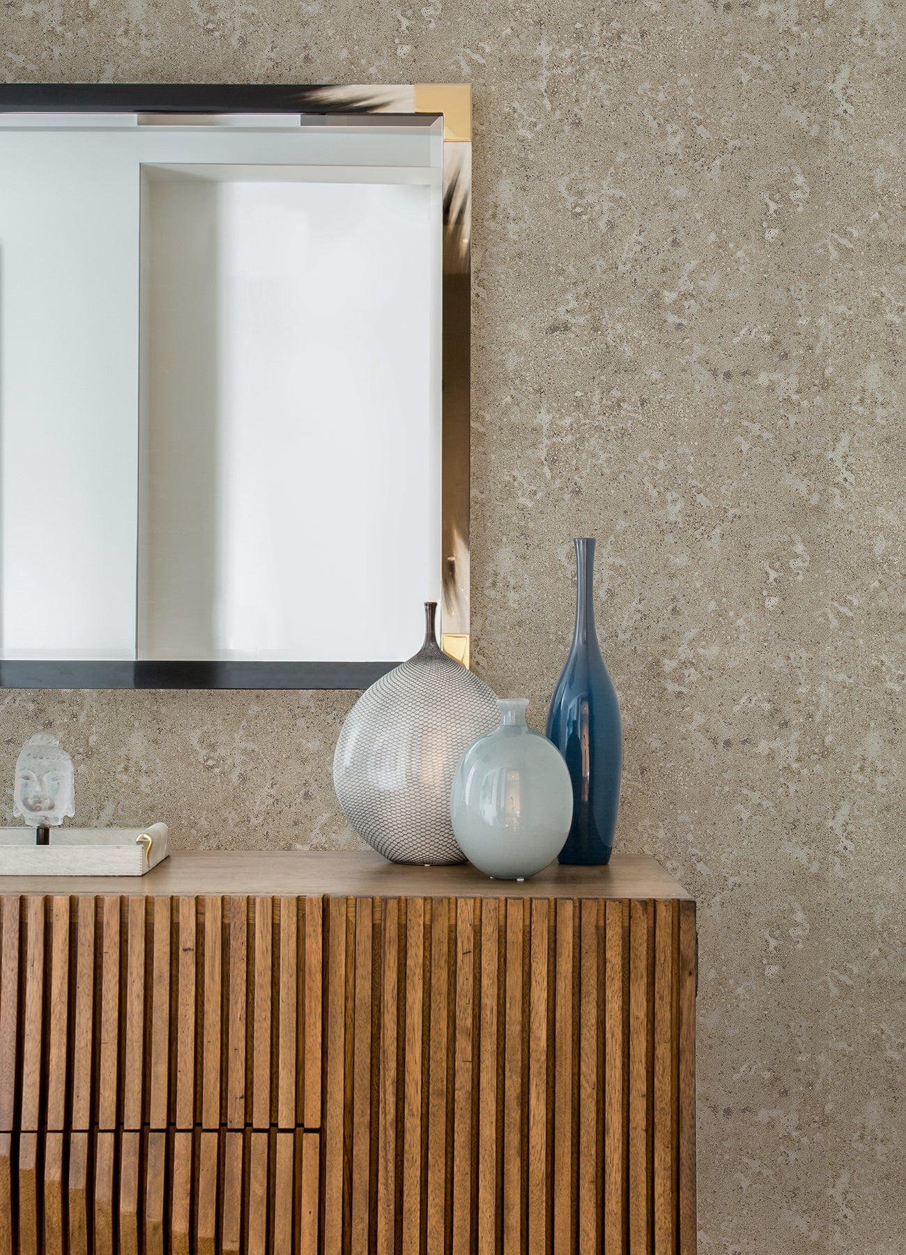 Acquire 4019-86470 Lustre Kulta Pewter Cemented Pewter A-Street Prints Wallpaper