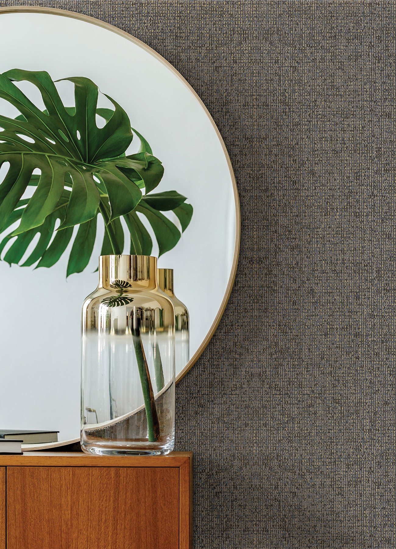 Order 4019-86481 Lustre Maia Stone Faux Linen Stone A-Street Prints Wallpaper