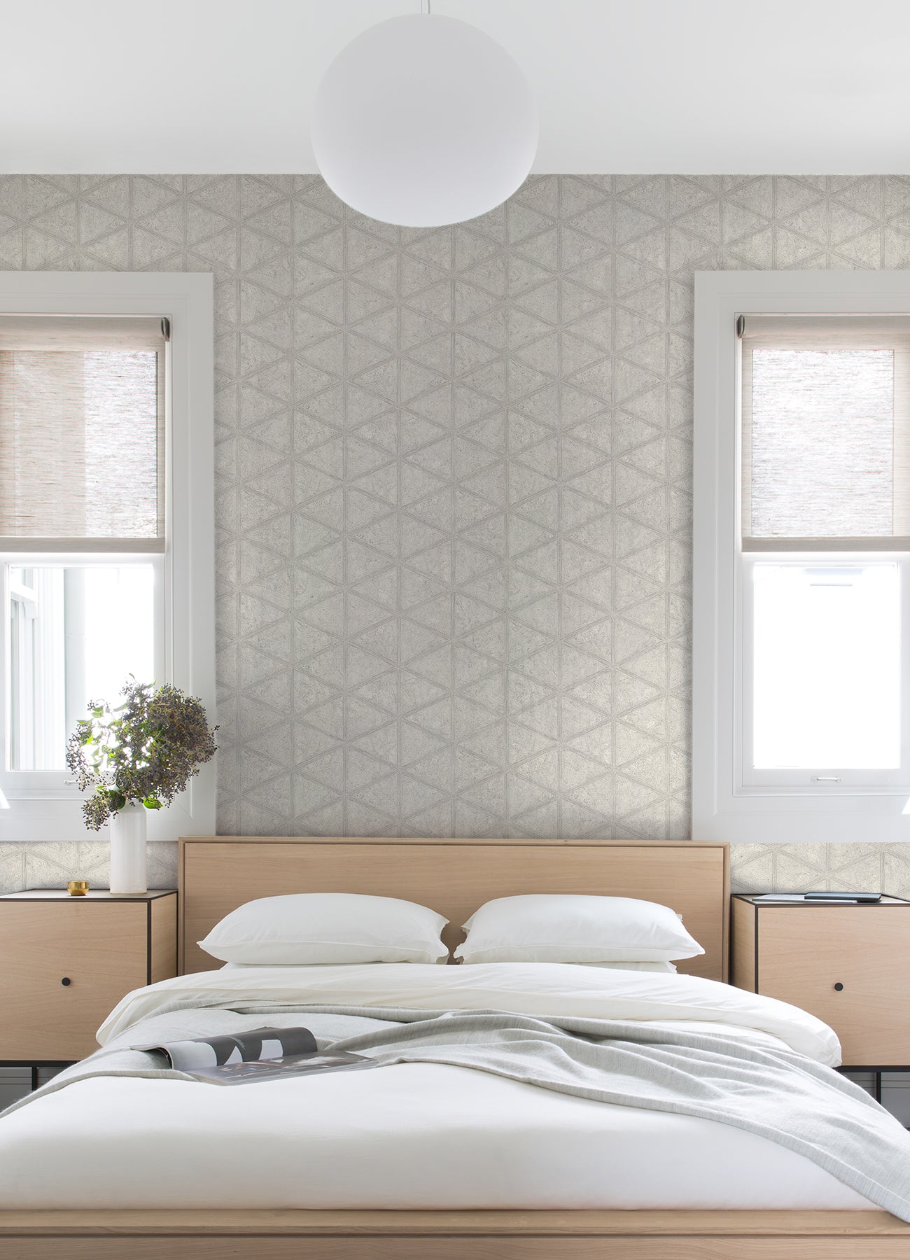 Purchase 4019-86489 Lustre Mayari Platinum Tiled Platinum A-Street Prints Wallpaper