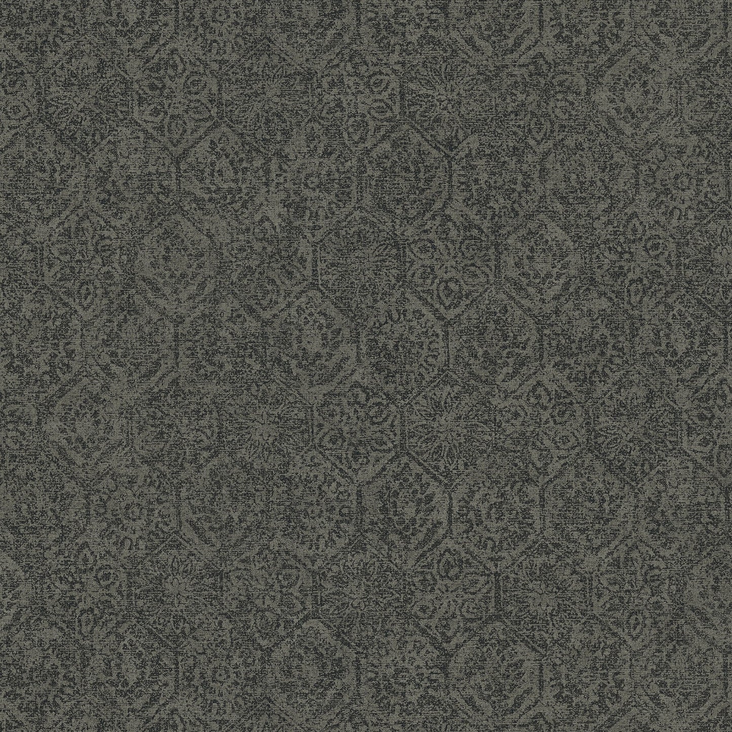 Find 4044-38022-3 Cuba Edsel Charcoal Geometric Wallpaper Black by Advantage