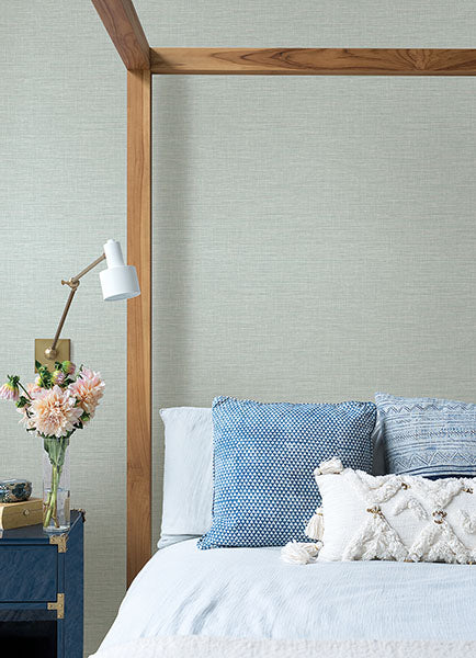 Purchase 4046-25850 A-Street Wallpaper, Exhale Light Blue Texture - Aura12