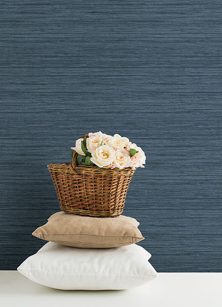 Purchase 4046-25959 A-Street Wallpaper, Barnaby Indigo Texture - Aura12