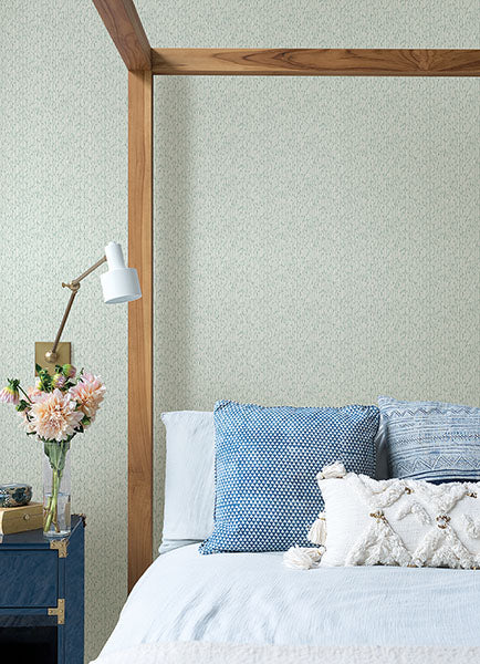 Purchase 4046-26128 A-Street Wallpaper, Mackintosh Turquoise Textural - Aura12