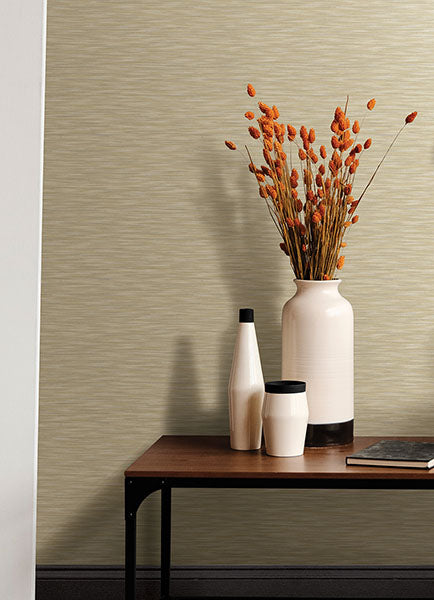 Purchase 4046-26156 A-Street Wallpaper, Benson Yellow Faux Fabric - Aura12