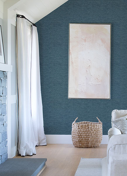 Purchase 4046-26460 A-Street Wallpaper, Exhale Denim Texture - Aura12