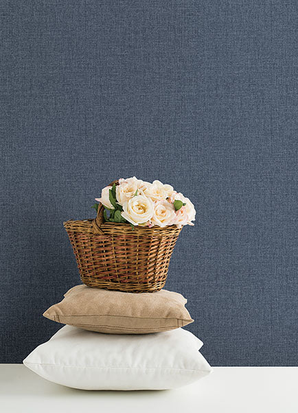 Purchase 4046-M1701 A-Street Wallpaper, Glen Dark Blue Texture - Aura12