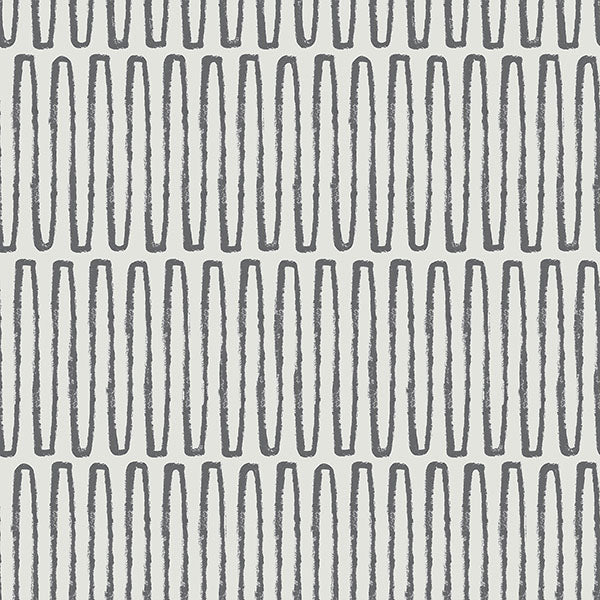 Purchase sample of 4066-26501 Hannah, Lars Charcoal Retro Wave Charcoal by A-Street Prints Wallpaper