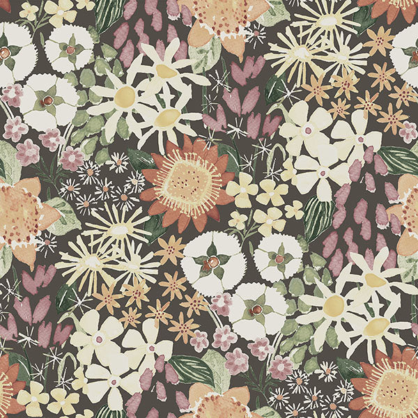 Purchase sample of 4066-26522 Hannah, Karina Rasberry Wildflower Garden Rasberry by A-Street Prints Wallpaper
