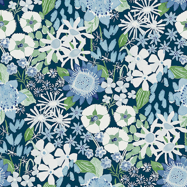 4066-26524 Hannah Karina Blue Wildflower Garden Wallpaper by A-Street Prints Wallpaper,4066-26524 Hannah Karina Blue Wildflower Garden Wallpaper by A-Street Prints Wallpaper2