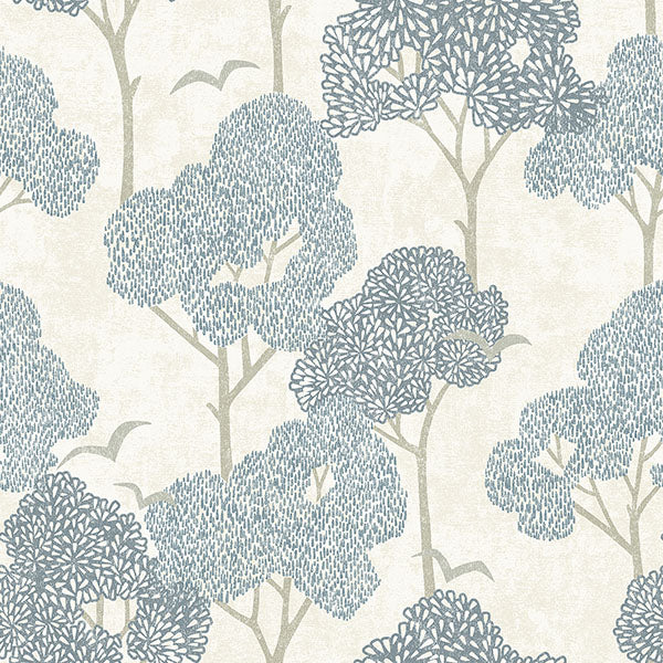 4066-26540 Hannah Lykke Blue Textured Tree Wallpaper by A-Street Prints Wallpaper,4066-26540 Hannah Lykke Blue Textured Tree Wallpaper by A-Street Prints Wallpaper2