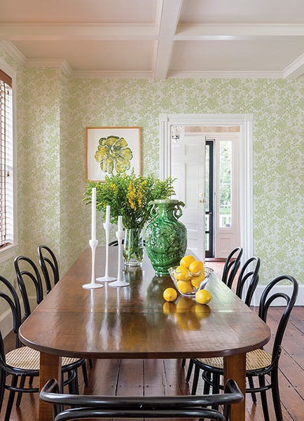 Purchase 4074-26628 A-Street Wallpaper, Helen Light Green Floral Trail - Georgia12
