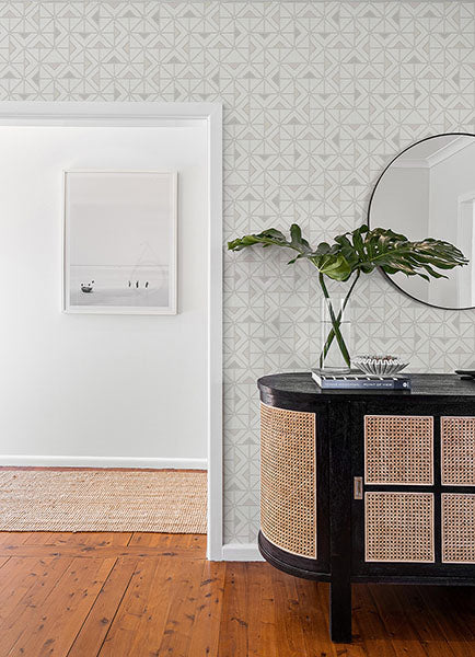 Purchase 4074-26637 A-Street Wallpaper, Jekyl Neutral Triangles - Georgia12