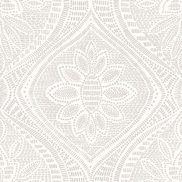 Purchase 4074-26641 A-Street Wallpaper, Scout Lavender Floral Ogee - Georgia