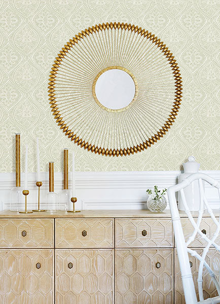 Purchase 4074-26643 A-Street Wallpaper, Scout Moss Floral Ogee - Georgia12