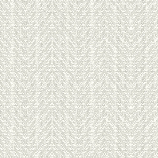 Purchase 4074-26651 A-Street Wallpaper, Glynn Silver Chevron - Georgia
