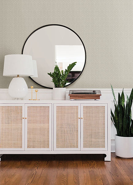 Purchase 4074-26651 A-Street Wallpaper, Glynn Silver Chevron - Georgia12