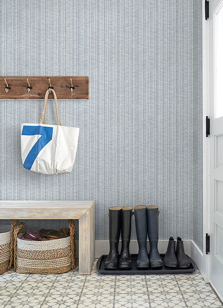 Purchase 4074-26656 A-Street Wallpaper, Simon Blue Woven Texture - Georgia12