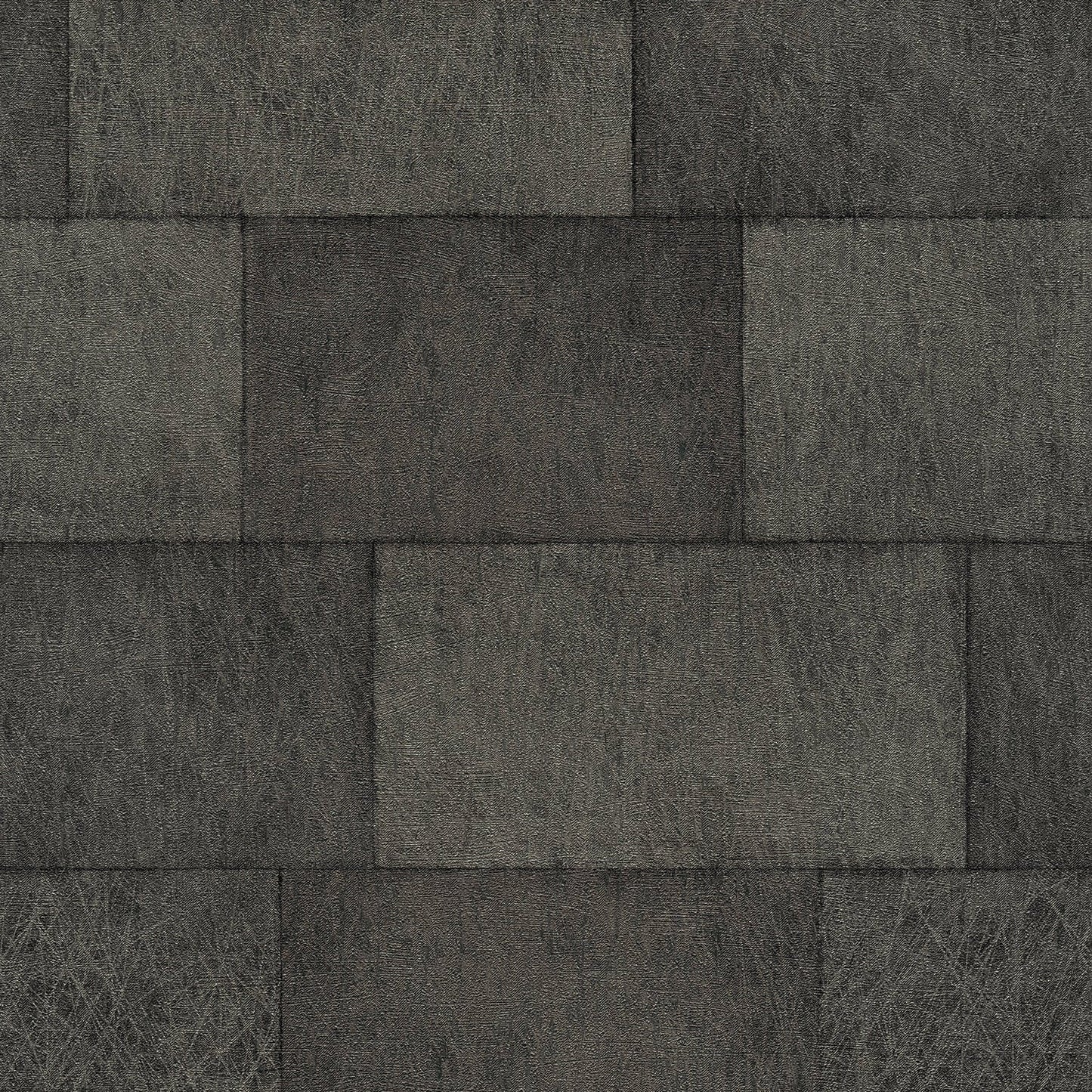 Save 4082-382016 Titanium Lyell Charcoal Stone Wallpaper Charcoal by Advantage