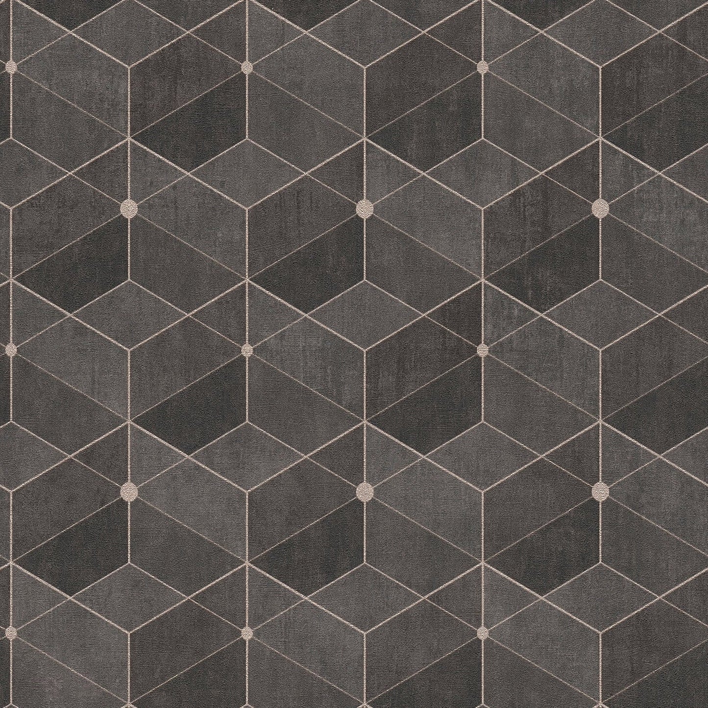Find 4082-382024 Titanium Muir Chocolate Geo Wallpaper Chocolate by Advantage