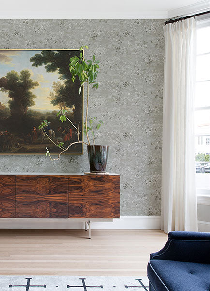 Purchase 4105-86427 A-Street Wallpaper, Arian Silver Inkburst - Lumina12