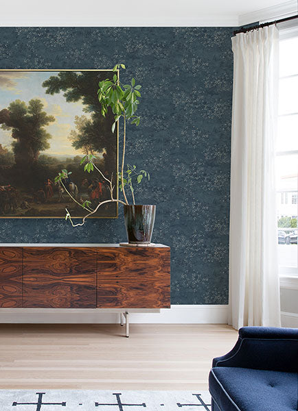 Purchase 4105-86429 A-Street Wallpaper, Arian Blue Inkburst - Lumina12