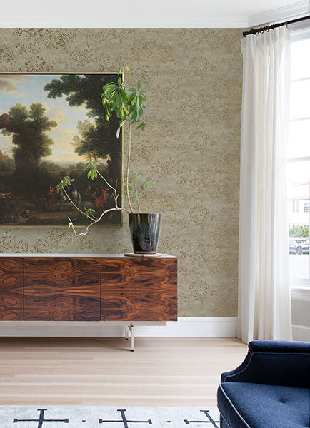 Purchase 4105-86430 A-Street Wallpaper, Arian Gold Inkburst - Lumina12