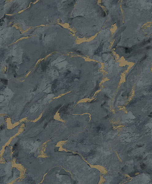 Purchase 4105-86603 A-Street Wallpaper, Silenus Denim Marbled - Lumina