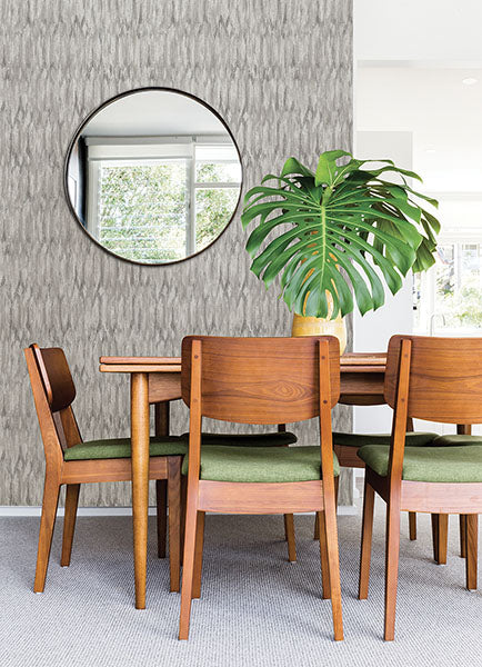 Purchase 4105-86605 A-Street Wallpaper, Kintana Silver Abstract Trellis - Lumina12