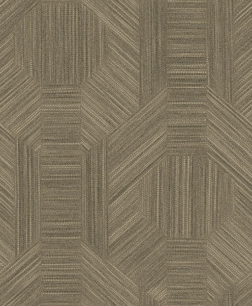Purchase 4105-86630 A-Street Wallpaper, Ladon Brown Metallic Texture - Lumina