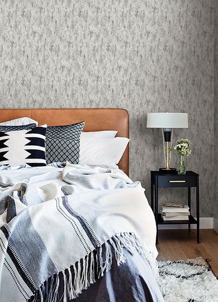 Purchase 4105-86637 A-Street Wallpaper, Diorite Sterling Splatter - Lumina12