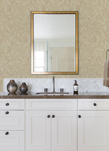 Purchase 4105-86659 A-Street Wallpaper, Haliya Champagne Metallic Plaster - Lumina12