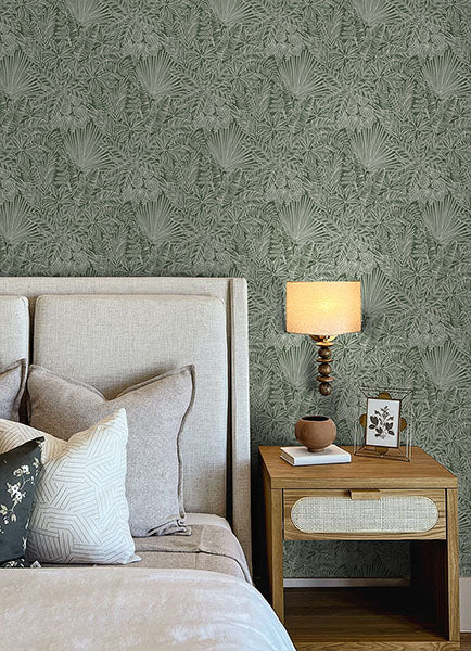 Purchase 4120-26804 A-Street Wallpaper, Vita Green Botanical - Middleton12