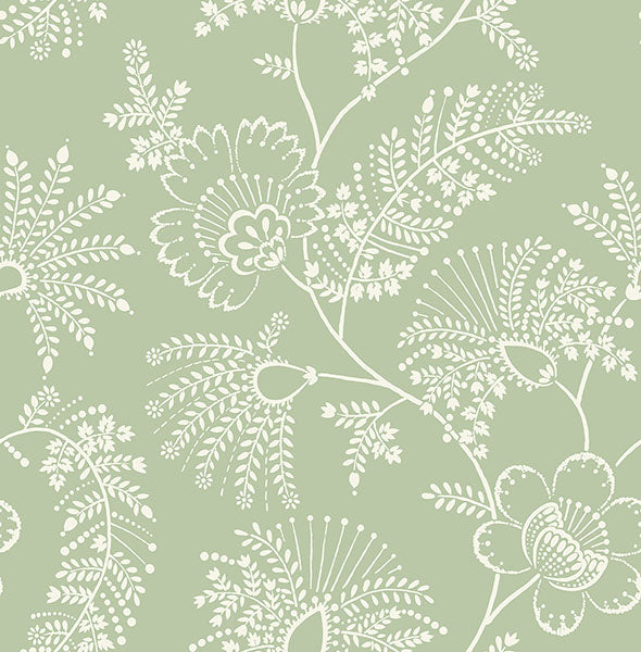 Purchase 4120-26823 A-Street Wallpaper, Maeve Sage Jacobean Trail - Middleton
