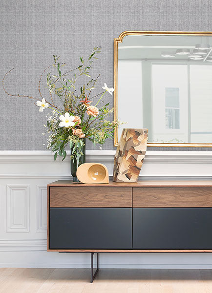 Purchase 4120-26837 A-Street Wallpaper, Kantera Blueberry Fabric Texture - Middleton12