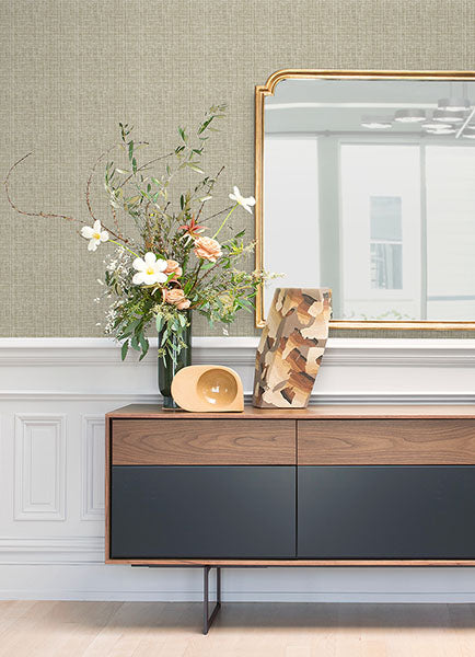 Purchase 4120-26838 A-Street Wallpaper, Kantera Chestnut Fabric Texture - Middleton12