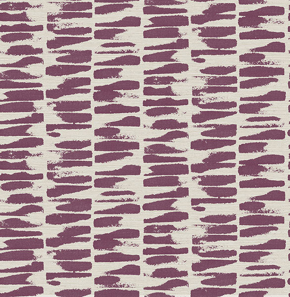 Purchase 4120-26846 A-Street Wallpaper, Myrtle Purple Abstract Stripe - Middleton