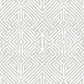 Purchase 4120-26849 A-Street Wallpaper, Lyon Silver Geometric Key - Middleton