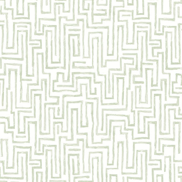 Purchase 4121-25702 A-Street Wallpaper, Ramble Sage Geometric Wallpaper - Mylos