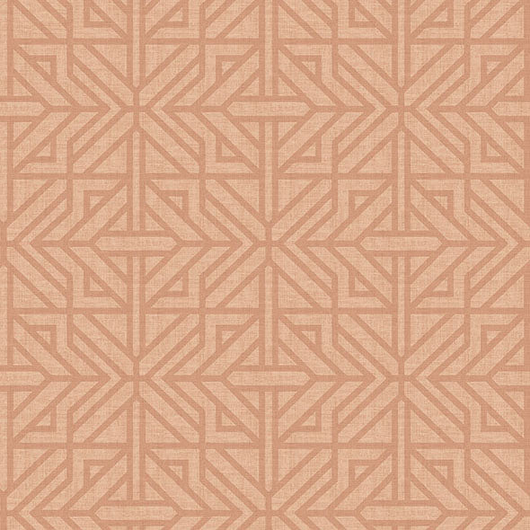 Purchase 4121-26930 A-Street Wallpaper, Hesper Rust Geometric Wallpaper - Mylos