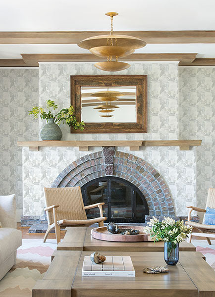 Purchase 4121-26944 A-Street Wallpaper, Perrin Light Grey Gem Geometric Wallpaper - Mylos12