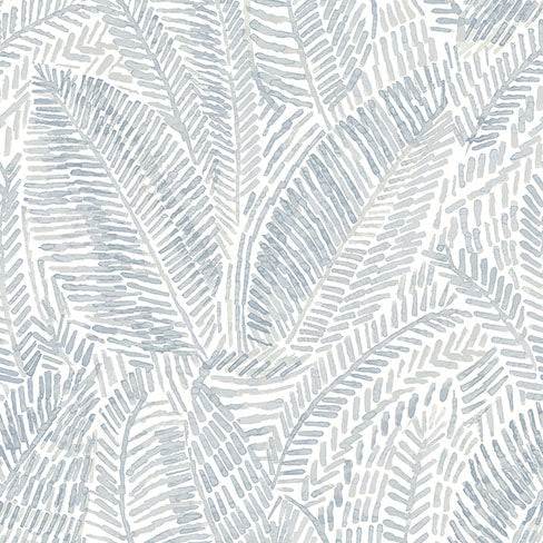 Purchase 4121-26951 A-Street Wallpaper, Fildia Light Blue Botanical Wallpaper - Mylos