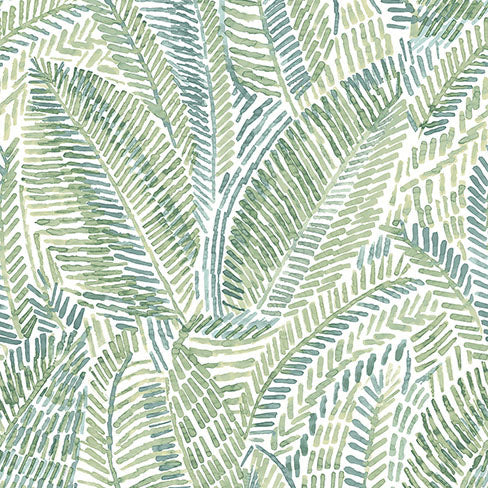 4121-26953 | Mylos, Fildia Green Botanical Wallpaper - A-Street Wallpa