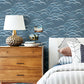 Purchase 4121-72212 A-Street Wallpaper, Kasia Dark Blue Abstract Wallpaper - Mylos12