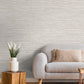 Purchase 4125-26714 Advantage Wallpaper, Alton Light Grey Faux Grasscloth - Fusion12