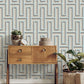 Purchase 4125-26724 Advantage Wallpaper, Henley Light Blue Geometric Grasscloth - Fusion1