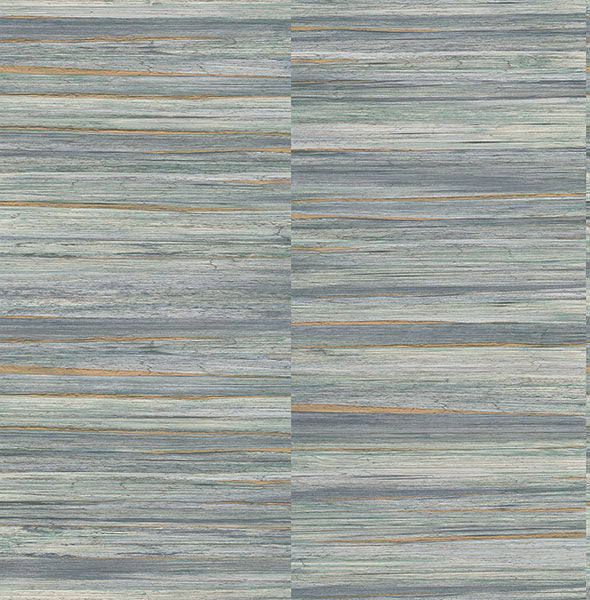 Purchase 4125-26745 Advantage Wallpaper, Rowan Blue Faux Grasscloth - Fusion