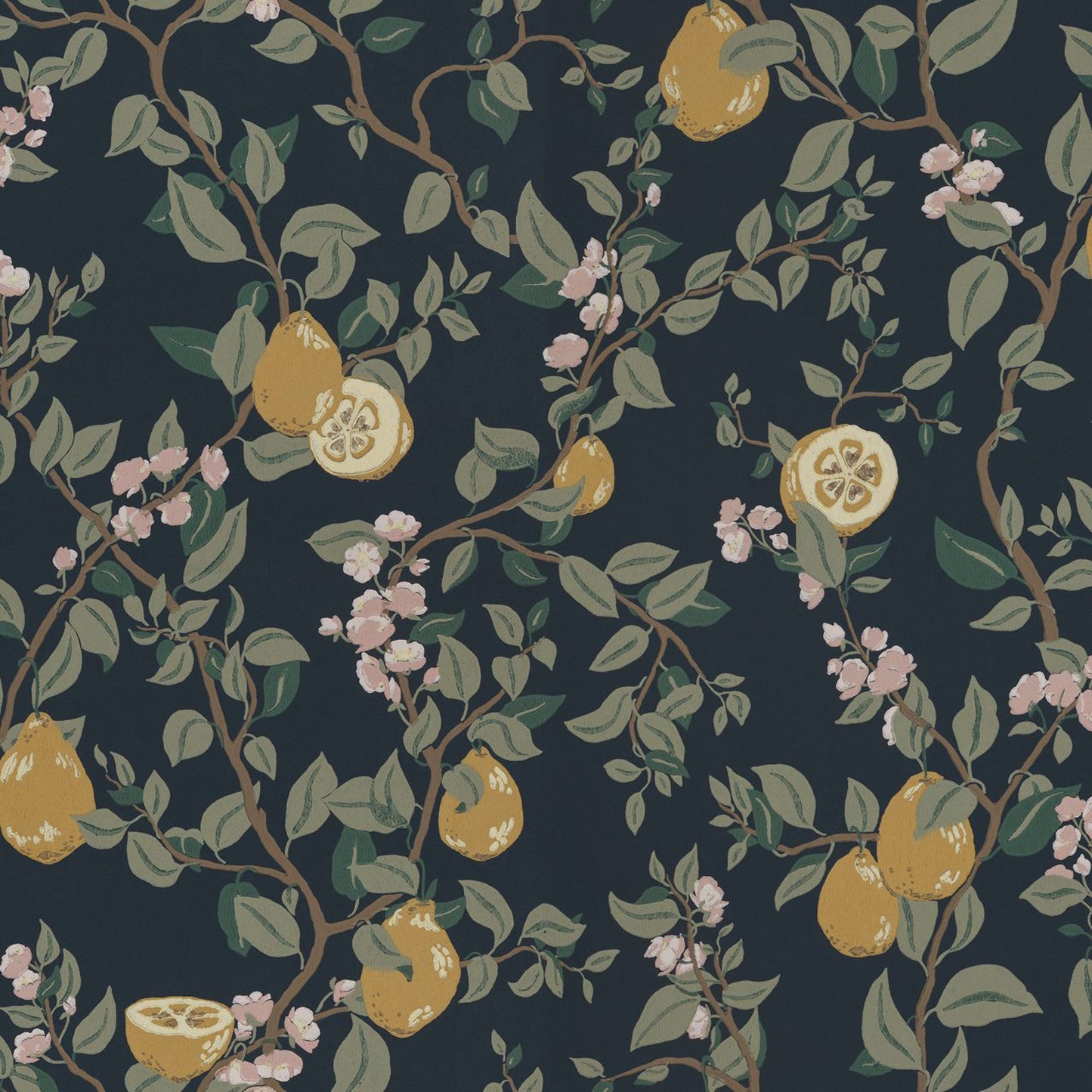 432-96 Kvitten midnight blue, Huset i Solen by Sandberg Wallpaper