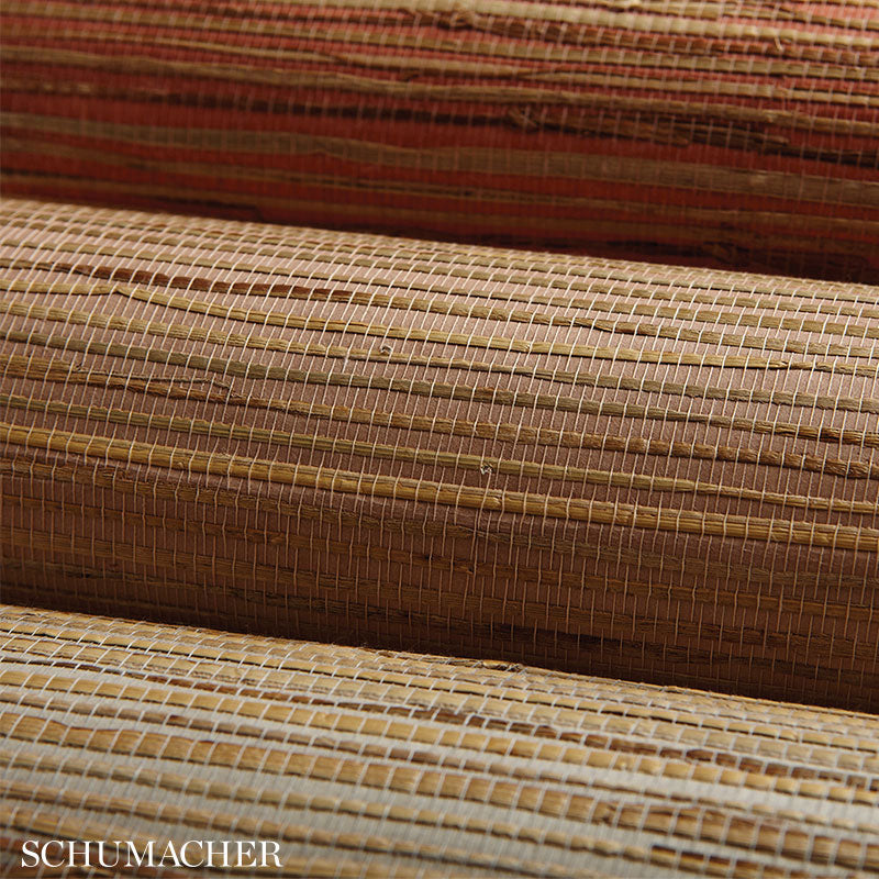 Find 5002862 Nami Rushcloth Slate by Schumacher Wallpaper