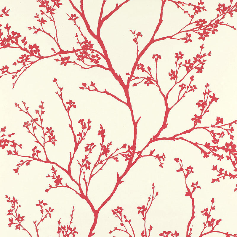 Search 5003343 Twiggy Raspberry by Schumacher Wallpaper